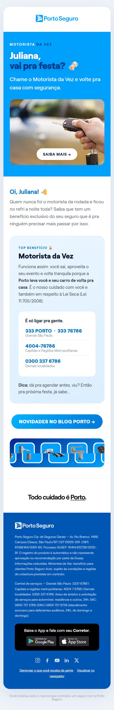Motorista da Vez · Porto